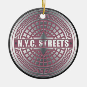 Manhole CoversNYC Keramikornament