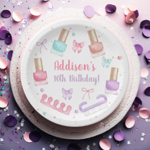 Mani-Pedi-Party Maniküre Pediküre Nagellack Pappteller