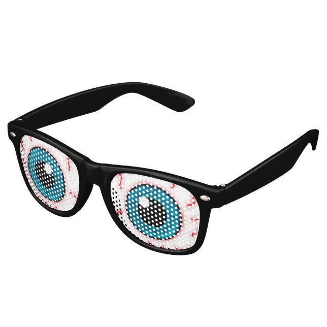 Maniac Bloodshot Eyes Sonnenbrille (Schrägansicht)