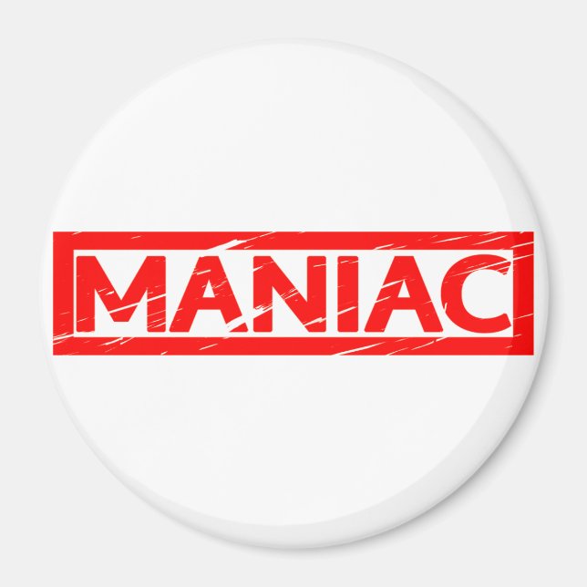 Maniac-Briefmarke Magnet (Vorne)