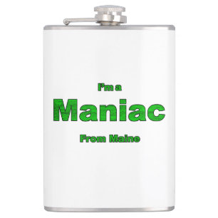 Maniac von Maine Flachmann