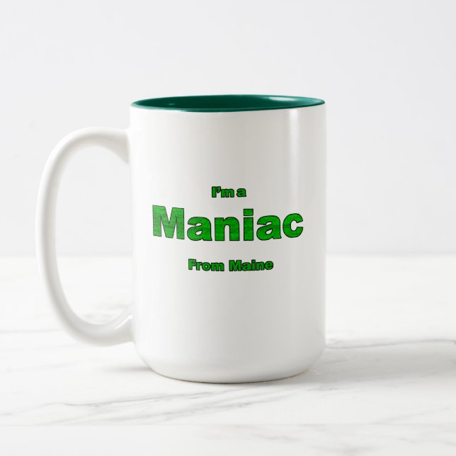 Maniac von Maine Zweifarbige Tasse (Links)