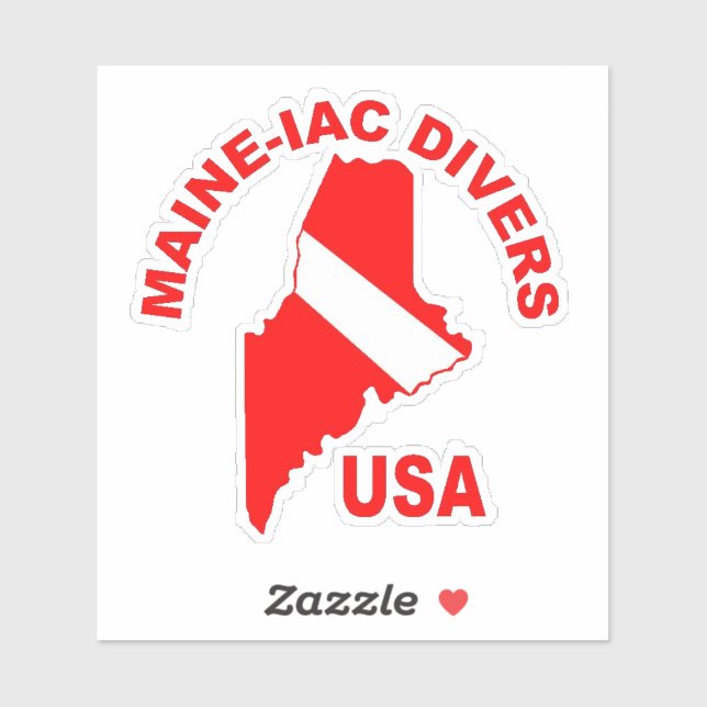 Maniacs Dive Club Classic-Logo Die Aufkleber schne (Blatt)