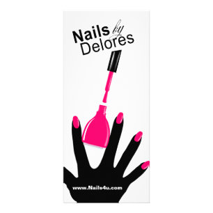MANICE PEDICURE Coupon Menu magenta Werbekarte
