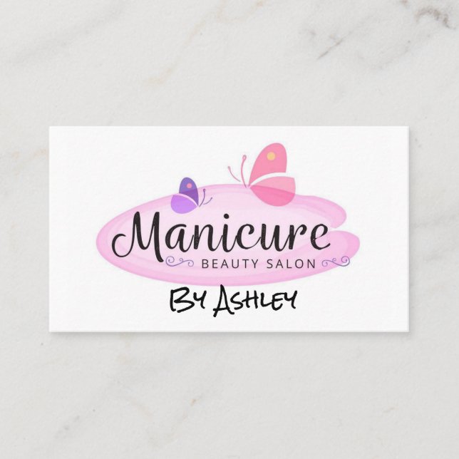 Manicure Beauty Salon Visitenkarte (Vorderseite)