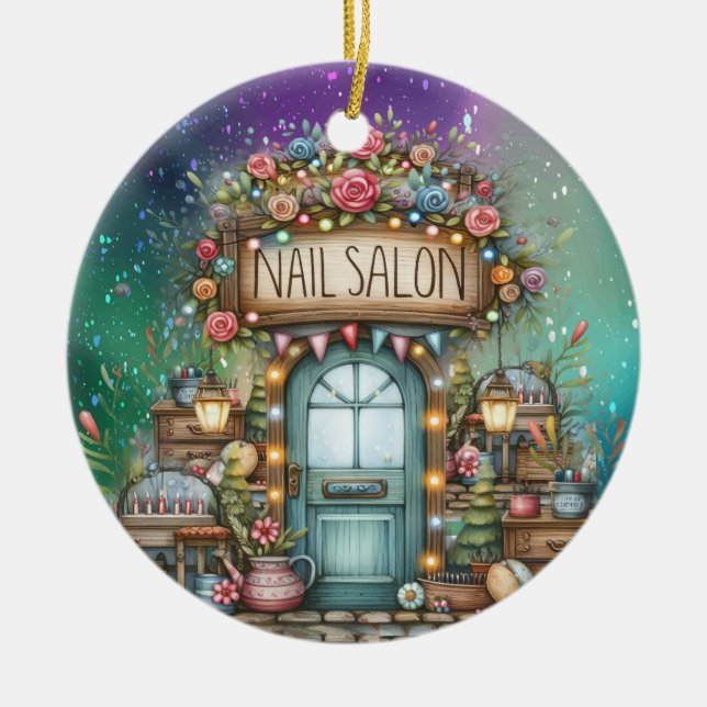 Manicure Nail Salon Keramik Keramik Ornament (Vorne)