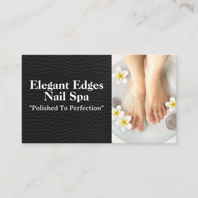Manicured Feet | Polished Nails Salon Visitenkarte (Vorderseite)