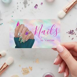 Manicurist Artist Opal Iridescent Nail Art Chic Visitenkarte