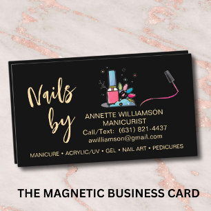 Manicuriste Nail Technicien Carte de visite magnét