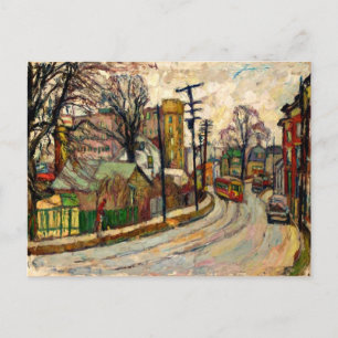 Manievich - Eine Straße in der Bronx Postkarte