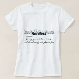 Manifest-Definitions-Grafik-T-Shirt T-Shirt