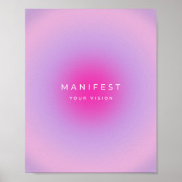 Manifest der Sehschärfe Poster