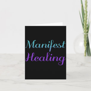 Manifest Healing Suizidprävention Premium Karte