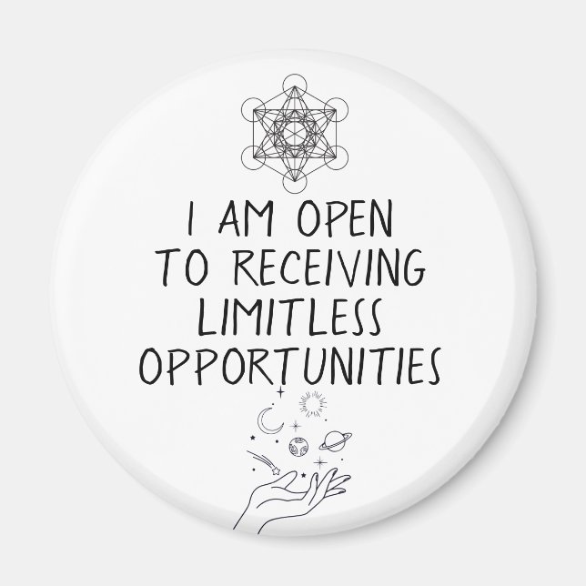 Manifestation Affirmation Magnet (Vorne)