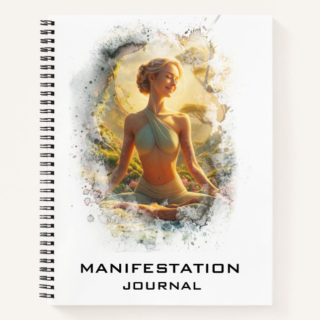 *~* Manifestation AP85 Manifesting Yoga Frau Notizbuch (Vorderseite)
