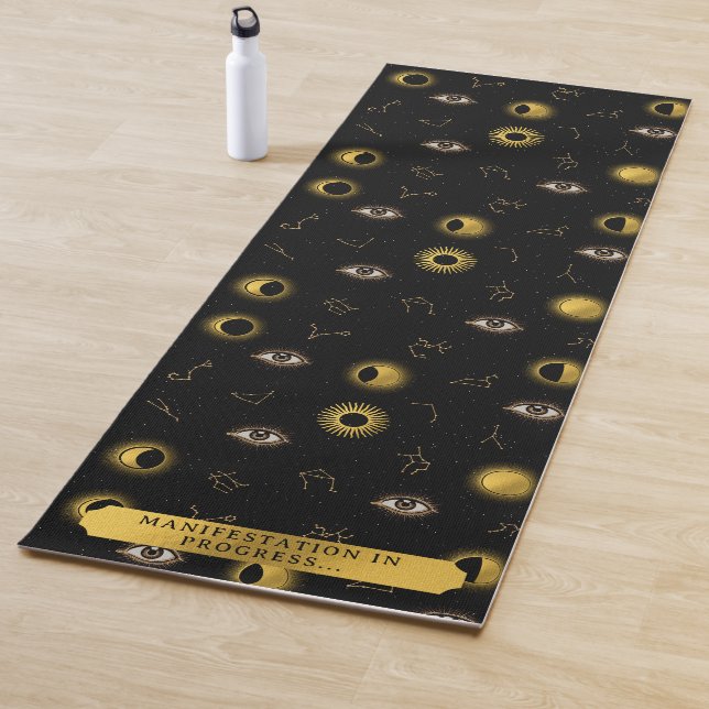 Manifestation Celestial Sun & Moon Zodiac Eye Yogamatte (Beispiel)