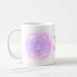 Manifestation des Traumlebens Aura Glow Lila Farbv Kaffeetasse