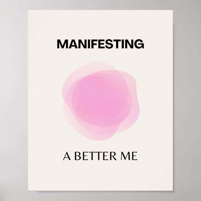 Manifestation, Manifestation, positive spirituelle Poster (Vorne)