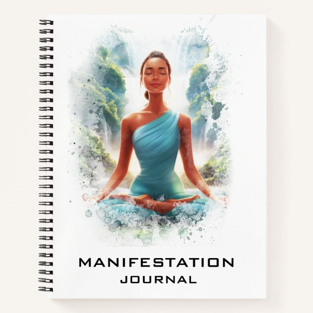 *~* Manifestation Manifestation Yoga Frau AP85 Notizbuch (Vorderseite)