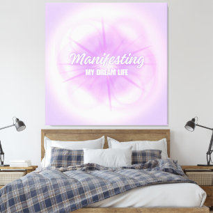Manifestation meines Traumlebens Aura Gradient Äst Leinwanddruck