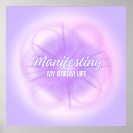 Manifestation meines Traumlebens Aura Gradient Äst Poster