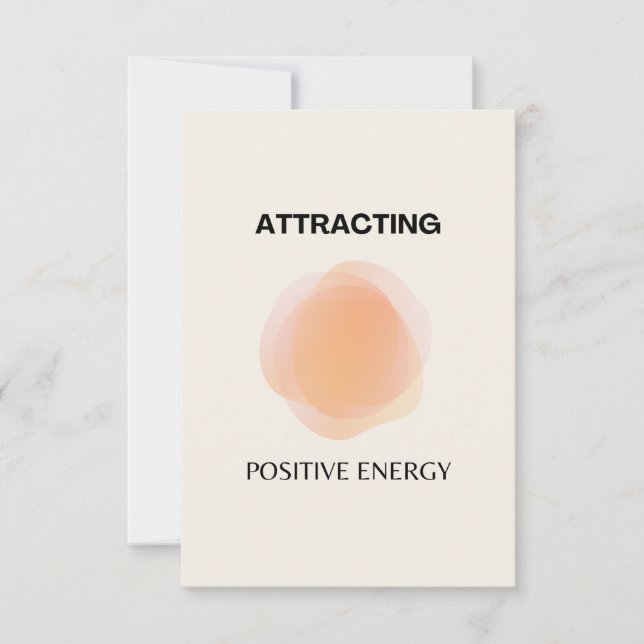 Manifestation, positive Spiritualität, Affirmation Dankeskarte (Vorderseite)