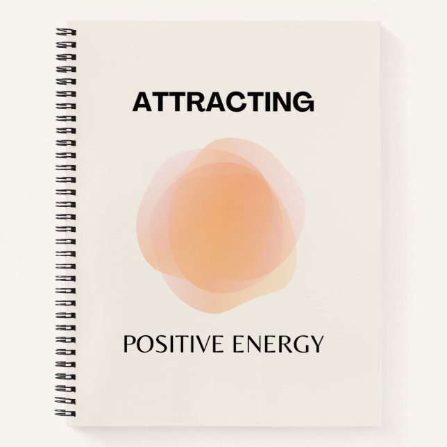 Manifestation, positive Spiritualität, Affirmation Notizbuch (Vorderseite)
