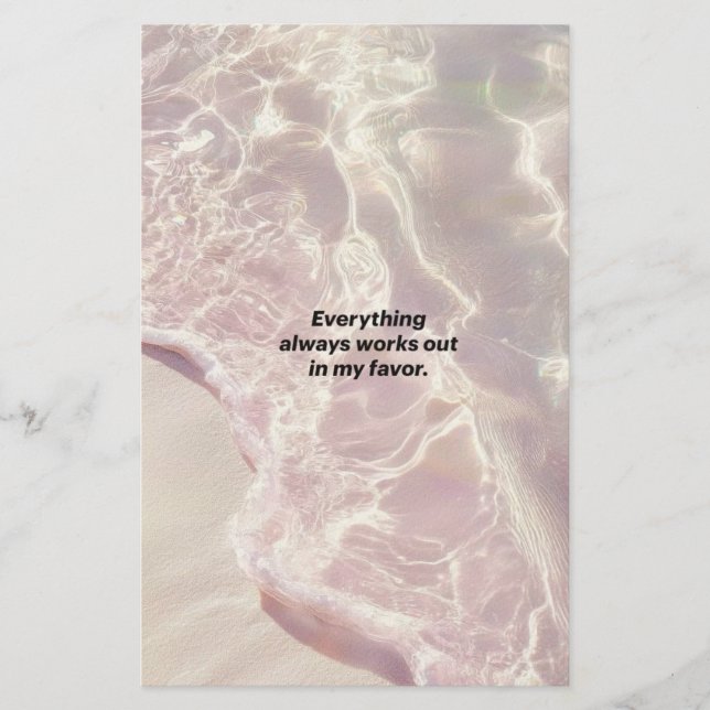 Manifestations-Affirmations-Grafik Briefpapier (Vorderseite)