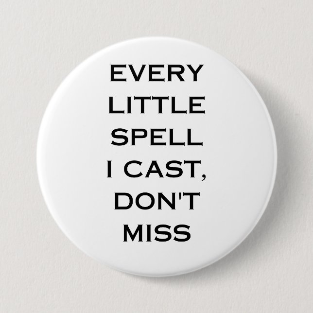 Manifestations-Zitat-Typografie-Design Button (Vorderseite)