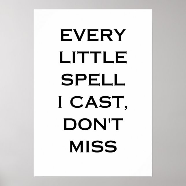 Manifestations-Zitat-Typografie-Design Poster (Vorne)