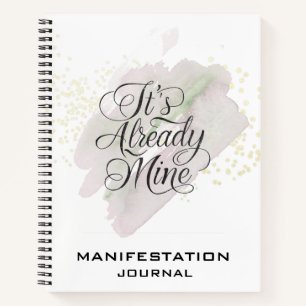 *~* Manifestationsmanifestation AP85 Rose Mint Notizbuch
