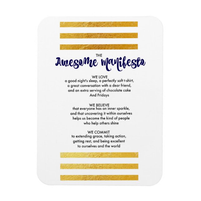 Manifeste de Sorta incroyable Magnet (Vertical)
