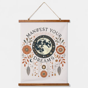 "Manifeste tes rêves Tapisserie murale - Boho Spir
