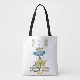 Manifestierender Wohlstands-Affe Zen-Kunst Tasche