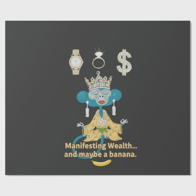 manifesting wealth geschenkpapier (Flach)