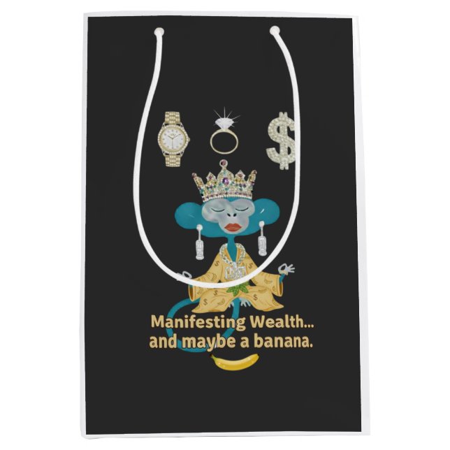 manifesting wealth mittlere geschenktüte (Vorderseite)