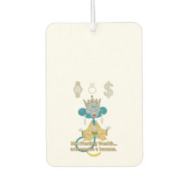 Manifesting Wealth Monkey zen art Autolufterfrischer