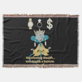 Manifesting Wealth Monkey zen art Decke
