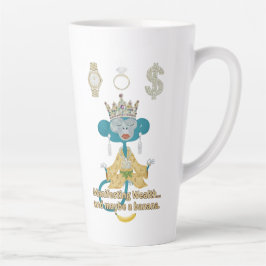 Manifesting Wealth Monkey zen art Milchtasse