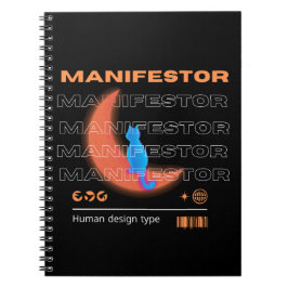Manifestor type, human design notizblock
