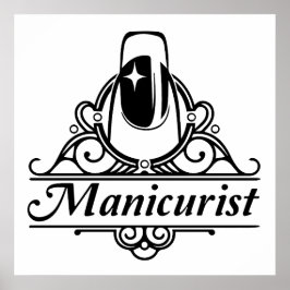 Maniküre am Arbeitsplatz Poster