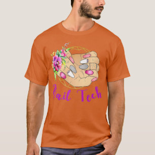 Maniküre für Nail-Tech-niedlich-Nagelkunst T-Shirt