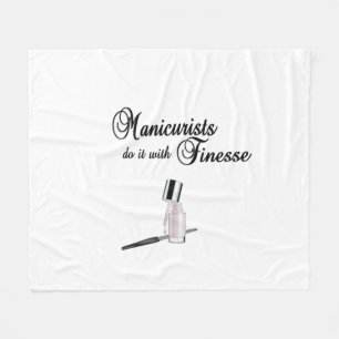 Maniküre machen es mit Finesse Fleecedecke