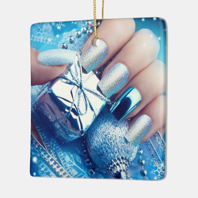 Maniküre - Nagelkunst - Schönheit Keramikornament (Links)