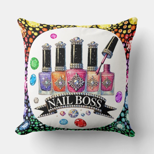 Maniküre NAIL BOSS - Siehe Zurück . Kissen (Vorderseite)