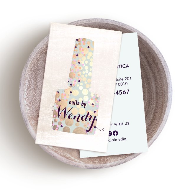 Maniküre Nail Polnische Flasche Visitenkarte (Von Creator hochgeladen)