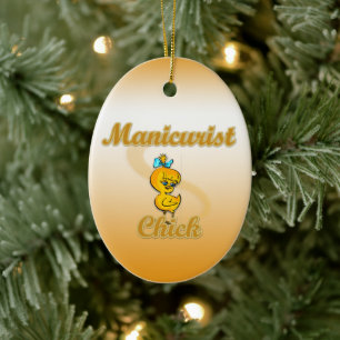 Manikurist Chick Keramikornament