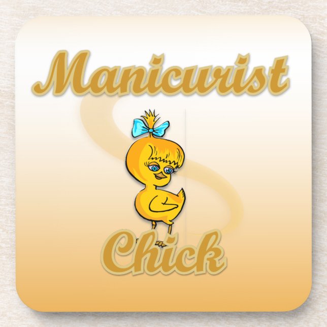 Manikurist Chick Untersetzer (Vorderseite)