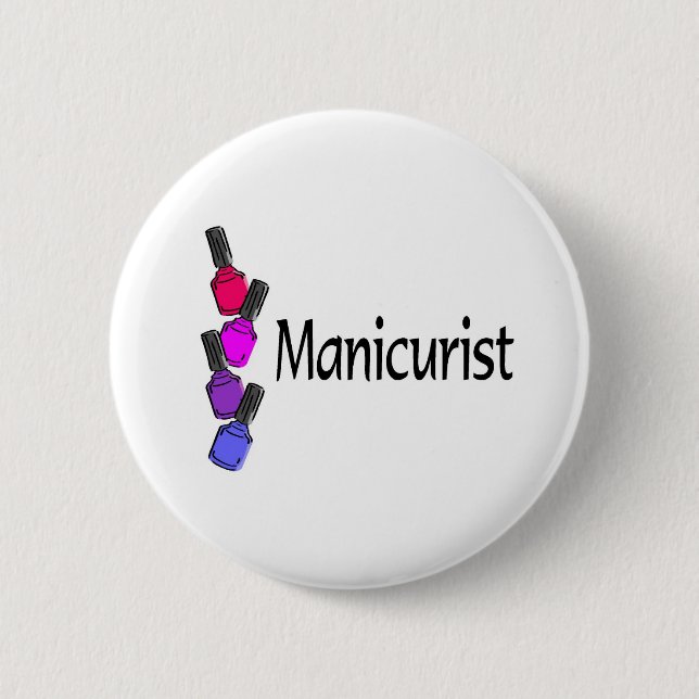 Manikürist-Polnisches Button (Vorderseite)
