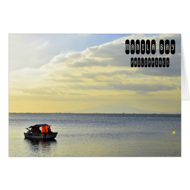 Manila Bay auf den Philippinen (Vorderseite (Horizontal))
